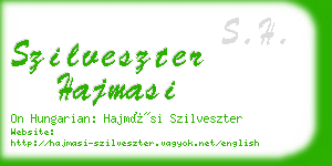 szilveszter hajmasi business card